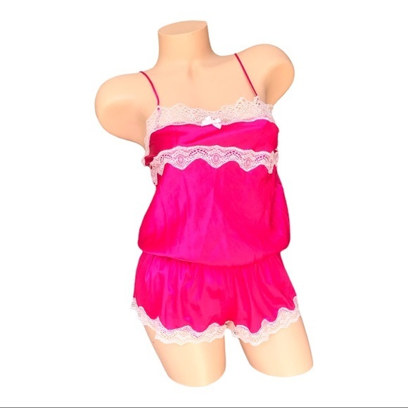 Victoria's Secret Other - Victoria Secret pink satin teddie